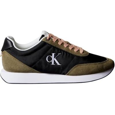 Calvin Retro Runner Lace Up Nylon Mg Yw0yw01990 dames Lage bovenkant Calvin Retro Runner Lace Up Nylon Mg Yw0yw01990 dames Lage bovenkant