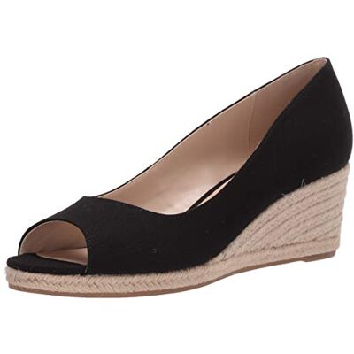 Bandolino Nuri Wedge sandaal voor dames, Zwart, 39 EU Bandolino Nuri Wedge sandaal voor dames, Zwart, 39 EU