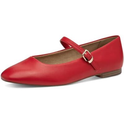 Tamaris Dames 1-22114-44 ballerina's, rood, 40 EU, rood, 40 EU Tamaris Dames 1-22114-44 ballerina's, rood, 40 EU, rood, 40 EU