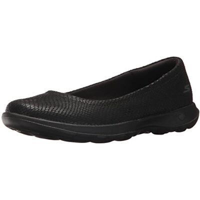 Skechers Go Walk Lite-Gem gesloten ballerina's voor dames, Zwart, 35.5 EU Skechers Go Walk Lite-Gem gesloten ballerina's voor dames, Zwart, 35.5 EU