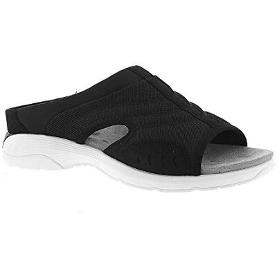 Easy Spirit Traciee2 open teen casual sandalen voor dames, Zwart, 40 EU X-Large Easy Spirit Traciee2 open teen casual sandalen voor dames, Zwart, 40 EU X-Large