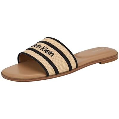 Calvin Kendell sandaal voor dames, Licht Naturel/Zwart 114, 38 EU Calvin Kendell sandaal voor dames, Licht Naturel/Zwart 114, 38 EU