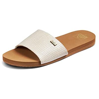 REEF Bliss Nights Slide Flip Flop voor dames, maat M US, Witte Tan, 41 EU REEF Bliss Nights Slide Flip Flop voor dames, maat M US, Witte Tan, 41 EU