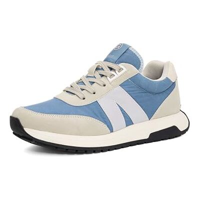 ARA Malibu sneakers voor dames, Pebble Azzuro wit, 41 EU Weit ARA Malibu sneakers voor dames, Pebble Azzuro wit, 41 EU Weit
