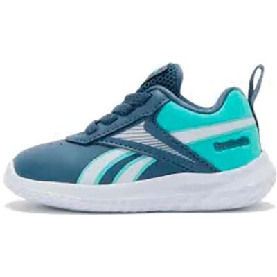 Reebok Meisjes Rush Runner 5 Syn Elastic Lace Sneakers, Shadow Aiaqua Ftwrwhite, 21 EU Reebok Meisjes Rush Runner 5 Syn Elastic Lace Sneakers, Shadow Aiaqua Ftwrwhite, 21 EU