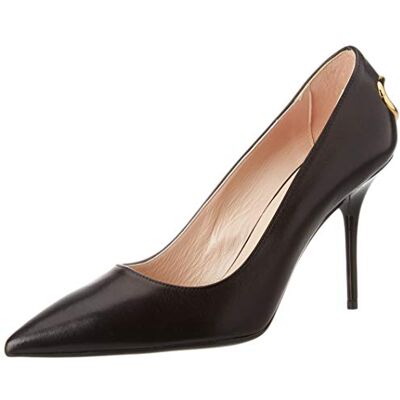 Love Moschino Dames Scarpad.spillo95 Nappa gesloten teen hakken, Zwart Zwart Zacht 000, 37.5 EU Love Moschino Dames Scarpad.spillo95 Nappa gesloten teen hakken, Zwart Zwart Zacht 000, 37.5 EU