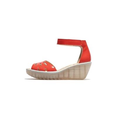 Fly London YELU545FLY Sandaal voor dames, scharlaken, 8 UK, Scharlaken, 41 EU Fly London YELU545FLY Sandaal voor dames, scharlaken, 8 UK, Scharlaken, 41 EU