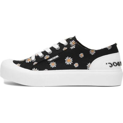 Rocket Dog Jazzin Plus Dixie Dames Zwart Canvas, Zwart, 40 EU Rocket Dog Jazzin Plus Dixie Dames Zwart Canvas, Zwart, 40 EU