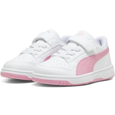 PUMA Reb-L AC + PS Witte kindersneaker retro casual PUMA Reb-L AC + PS Witte kindersneaker retro casual