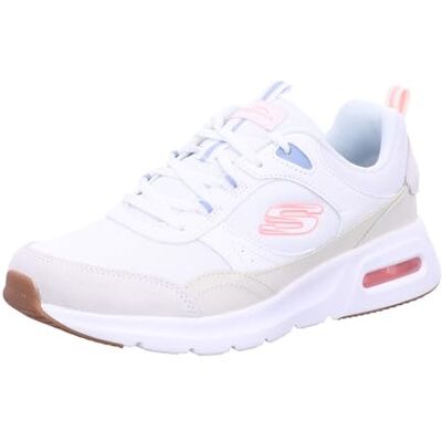 Skechers Skech-air Court Retro Avenue Cool voor dames, Gebroken wit lederen mesh multi trim, 41 EU Skechers Skech-air Court Retro Avenue Cool voor dames, Gebroken wit lederen mesh multi trim, 41 EU