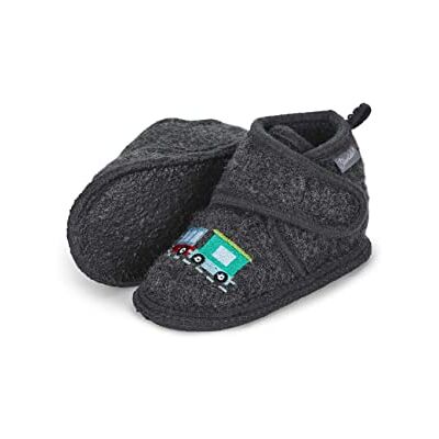 Sterntaler Baby jongens pantoffels baby pantoffels spoorweg babyschoen pantoffels baby pantoffels baby Low-Top babyschoen met kunststof zool donkergrijs, 18, ijzer-grijs, 18 EU Sterntaler Baby jongens pantoffels baby pantoffels spoorweg babyschoen pantoffels baby pantoffels baby Low-Top babyschoen met kunststof zool donkergrijs, 18, ijzer-grijs, 18 EU