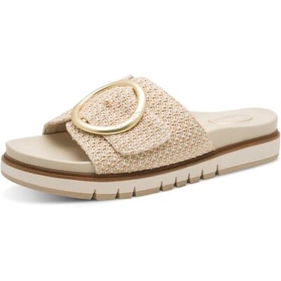 Tamaris Comfort Mule Flat MultiVerstelbaar Platform, BEIGE, 36 EU Tamaris Comfort Mule Flat MultiVerstelbaar Platform, BEIGE, 36 EU