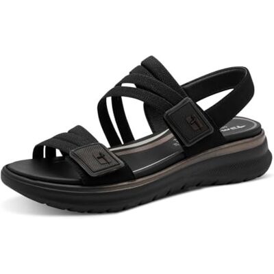 Tamaris dames Comfort Damen Sandal Flat MultiadjustablePlatte sandaal Tamaris dames Comfort Damen Sandal Flat MultiadjustablePlatte sandaal