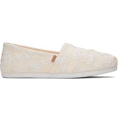 TOMS Alpargata Cloudbound instappers voor dames, Natuurlijke geborduurde bloemen, 37.5 EU TOMS Alpargata Cloudbound instappers voor dames, Natuurlijke geborduurde bloemen, 37.5 EU