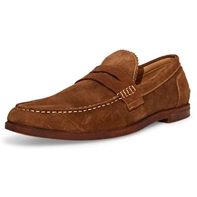 Steve Madden Heren Ramsee Penny Loafer, Tabak Suede, 8.5 UK Steve Madden Heren Ramsee Penny Loafer, Tabak Suede, 8.5 UK
