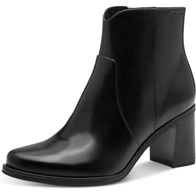 Tamaris Dames Boot Heel 1-25360-45 enkellaarsjes, zwart, 39 EU, zwart, 39 EU Tamaris Dames Boot Heel 1-25360-45 enkellaarsjes, zwart, 39 EU, zwart, 39 EU