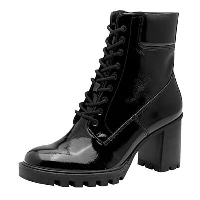 Tamaris Dames Lace Boot Heel 1-25132-45 Enkellaarzen, Black Patent, 37 EU, zwart (patent), 37 EU Tamaris Dames Lace Boot Heel 1-25132-45 Enkellaarzen, Black Patent, 37 EU, zwart (patent), 37 EU