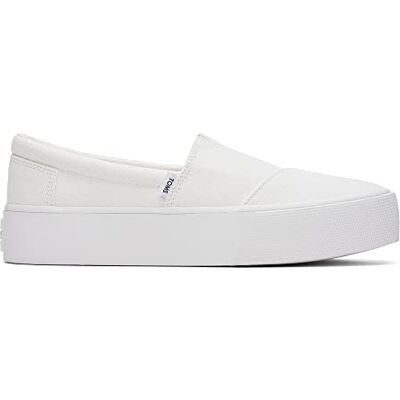TOMS , Wit gewassen canvas, 42.5 EU TOMS , Wit gewassen canvas, 42.5 EU