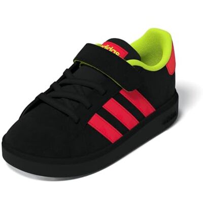adidas uniseks-baby GRAND COURT 00s SHOES INFANTS, core black/lucid red/lucid lemon, 21 EU adidas uniseks-baby GRAND COURT 00s SHOES INFANTS, core black/lucid red/lucid lemon, 21 EU