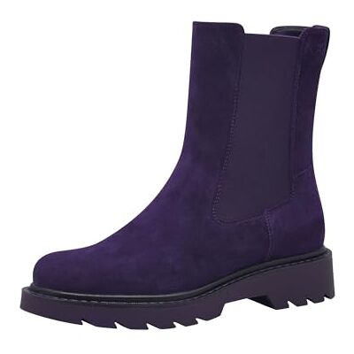 Tamaris dames Chelsea leer, paars, 37 EU Tamaris dames Chelsea leer, paars, 37 EU