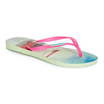 Havaianas Slim Flip Flop voor dames, Apple Groen, 35/36 EU Havaianas Slim Flip Flop voor dames, Apple Groen, 35/36 EU