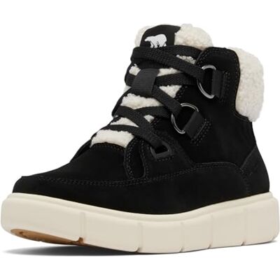 Sorel Explorer III NW Lace WP-Boots, eersteklas vakmanschap, robuuste veters, superieur comfort, waterdicht suède, imitatiebont, microfleece voering, duurzame rubberen doppen Dames Sorel Explorer III NW Lace WP-Boots, eersteklas vakmanschap, robuuste veters, superieur comfort, waterdicht suède, imitatiebont, microfleece voering, duurzame rubberen doppen Dames