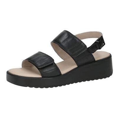 CAPRICE Dames 9-28307-44 platte sandalen, Black NAPPA, 39 EU, Black Nappa, 39 EU CAPRICE Dames 9-28307-44 platte sandalen, Black NAPPA, 39 EU, Black Nappa, 39 EU