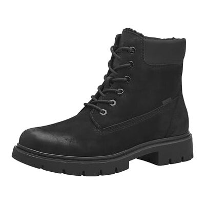 Tamaris dames Comfort Gevoerde Dameslaarzen Met Veters En TexModieuze laars Tamaris dames Comfort Gevoerde Dameslaarzen Met Veters En TexModieuze laars
