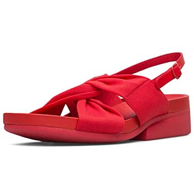 Camper Dames Minikaah Wedge sandaal, Rood, 36 EU Camper Dames Minikaah Wedge sandaal, Rood, 36 EU