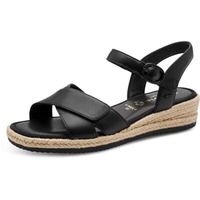 Tamaris dames Comfort Damen Wedge/Plat Sand MultiadjustableWigsandaal Tamaris dames Comfort Damen Wedge/Plat Sand MultiadjustableWigsandaal