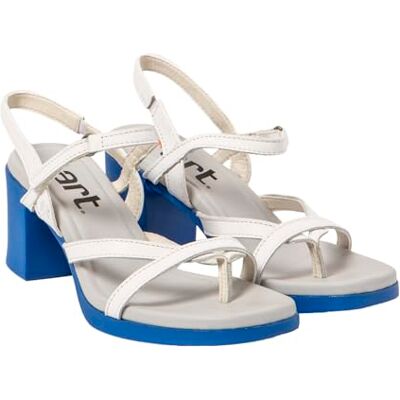 ART 1844 Cannes damessandalen, Nappa, wit, blauw, 42 EU ART 1844 Cannes damessandalen, Nappa, wit, blauw, 42 EU