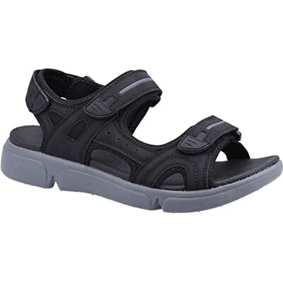 Hush Puppies Heren Castro Sandaal Sport, Zwart, 43 EU Hush Puppies Heren Castro Sandaal Sport, Zwart, 43 EU