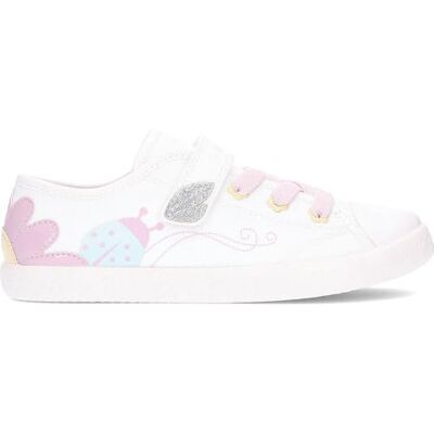 Geox Gisli J554NC Wit roze Sneakers - Sneakers Geox Gisli J554NC Wit roze Sneakers - Sneakers