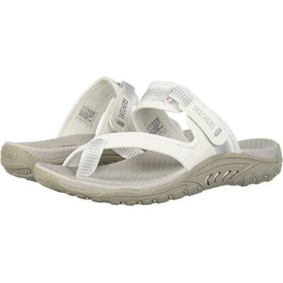 Skechers Reggae-Seize The Day Sandalen met open neus, wit en wit, EUR 40 Skechers Reggae-Seize The Day Sandalen met open neus, wit en wit, EUR 40