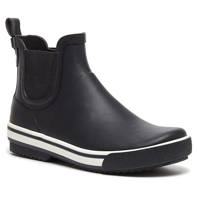 Rocket Dog Women's Rainbow Rubber Rain Boot, Black, 8 Rocket Dog Women's Rainbow Rubber Rain Boot, Black, 8