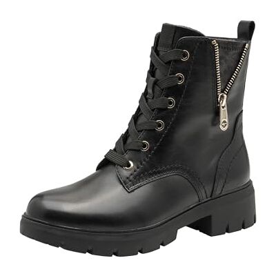 Tamaris Dames 8-85204-45 enkellaarsjes, zwart/goud., 39 EU Tamaris Dames 8-85204-45 enkellaarsjes, zwart/goud., 39 EU