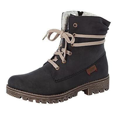 Rieker dames 78550 enkellaarsjes, Blau, 41 EU Rieker dames 78550 enkellaarsjes, Blau, 41 EU