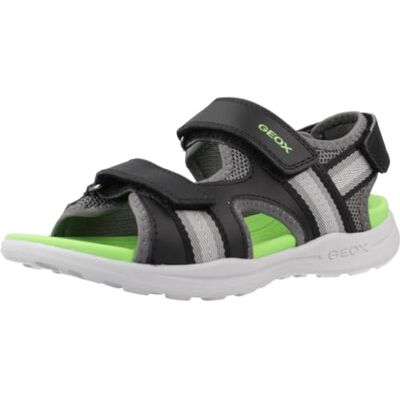 Geox Jongen Vaniett Boy B sandalen, Zwart Groen, 26 EU Geox Jongen Vaniett Boy B sandalen, Zwart Groen, 26 EU