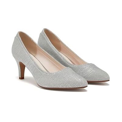 Rainbow Club Jara zilveren brede pasvorm bruiloft hofschoenen, 4.5, Zilver, 37.5 EU Rainbow Club Jara zilveren brede pasvorm bruiloft hofschoenen, 4.5, Zilver, 37.5 EU