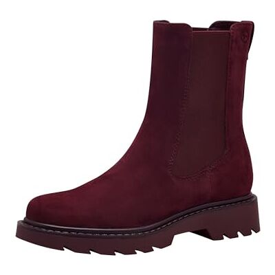 Tamaris dames Chelsea leer, merlot, 36 EU Tamaris dames Chelsea leer, merlot, 36 EU