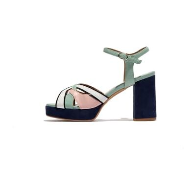 Fly London Dames EZUI240FLY Sandaal, Spearmint/Pale Pink/Zwart/Wit, 7 UK, Spearmint Lichtroze Zwart Wit, 40 EU Fly London Dames EZUI240FLY Sandaal, Spearmint/Pale Pink/Zwart/Wit, 7 UK, Spearmint Lichtroze Zwart Wit, 40 EU