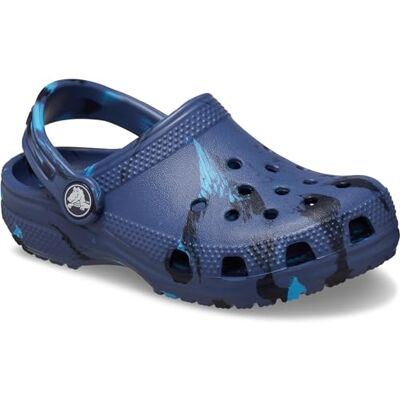 Crocs Unisex Kids Classic Klomp T Klomp, Gemarmerd Navy Multi, 4 UK Kind Crocs Unisex Kids Classic Klomp T Klomp, Gemarmerd Navy Multi, 4 UK Kind