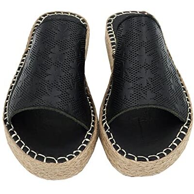 Bonateks DERBTRLKY100054 Wedge Sandal, zwart, 39 EU, zwart, 39 EU Bonateks DERBTRLKY100054 Wedge Sandal, zwart, 39 EU, zwart, 39 EU