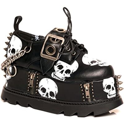 LAMODA Maniac Chunky Platform Wedge Shoes, EU 39, Black PU, 39 EU LAMODA Maniac Chunky Platform Wedge Shoes, EU 39, Black PU, 39 EU