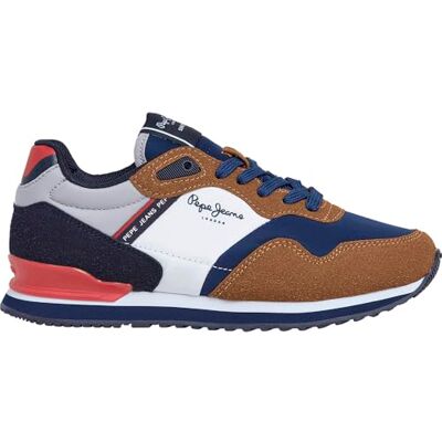 Pepe Jeans London Berg B Sneak, bruin (Toffee Brown), 6 UK, Bruine Toffee Bruin, 39 EU Pepe Jeans London Berg B Sneak, bruin (Toffee Brown), 6 UK, Bruine Toffee Bruin, 39 EU