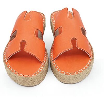 Bonateks Dames DERBTRLK100293 Wedge Sandal, oranje, 38 EU, oranje, 38 EU Bonateks Dames DERBTRLK100293 Wedge Sandal, oranje, 38 EU, oranje, 38 EU