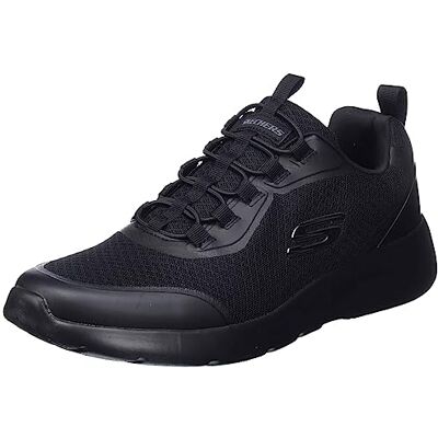 Skechers 894133 BBK Sneakers voor heren, Zwarte Mesh Synthetische Zwarte Trim, 42.5 EU Skechers 894133 BBK Sneakers voor heren, Zwarte Mesh Synthetische Zwarte Trim, 42.5 EU