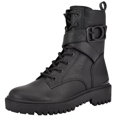 GUESS Orana Combat Boot voor dames, Zwart, 36 EU GUESS Orana Combat Boot voor dames, Zwart, 36 EU