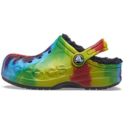 Crocs Uniseks klassieke batik-clogs houten schoen, Meerkleurig, 19/20 EU Crocs Uniseks klassieke batik-clogs houten schoen, Meerkleurig, 19/20 EU