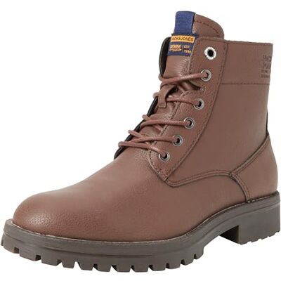 JACK & JONES Jfwbernie Boot PU veterlaarzen voor heren, Java, 45 EU JACK & JONES Jfwbernie Boot PU veterlaarzen voor heren, Java, 45 EU